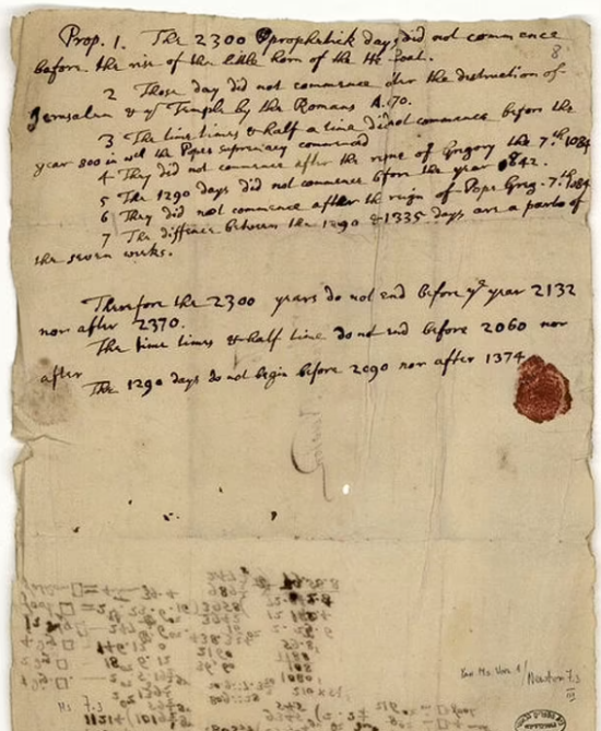 Пророцтво Ньютона: коли, на його думку, настане кінець світу