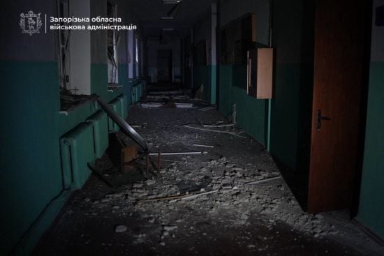 Внаслідок атаки на Запоріжжя пошкоджений навчальний заклад