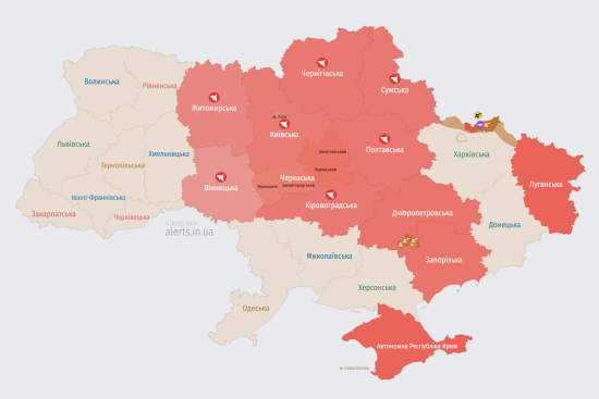 Росія запустила по Україні ударні безпілотники: куди прямують цілі