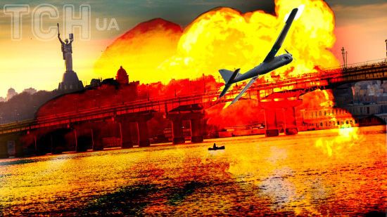 У Києві уламки безпілотника упали на будинок: що відомо