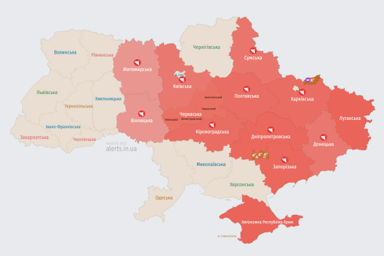 Ворог атакує Україну ударними БпЛА: куди летять цілі