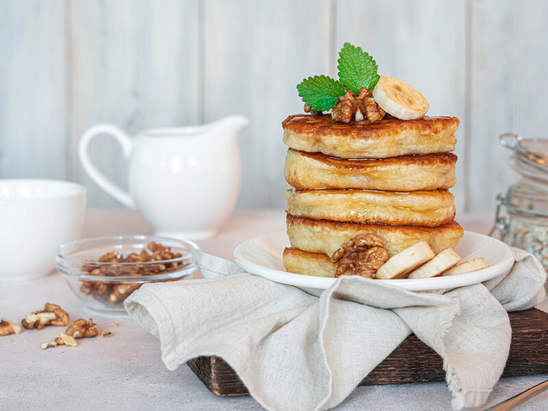 Завдяки цьому методу оладки рівномірно пропікаються й залишаються пухкими навіть після охолодження