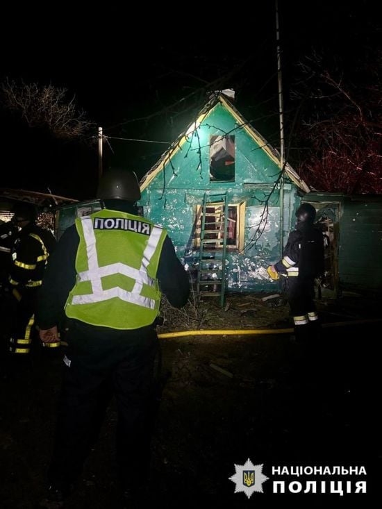 Наслідки атаки ворожих дронів на Київщину: поліція оприлюднила деталі та фото