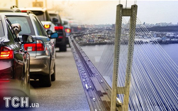 Корки на Південному мосту у Києві будуть вічно: експерт пояснив, що не так з переправою
