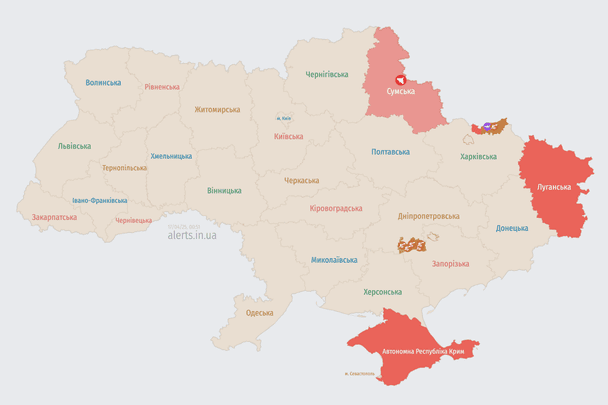 Україна під атакою ворожих БпЛА: напрямок руху