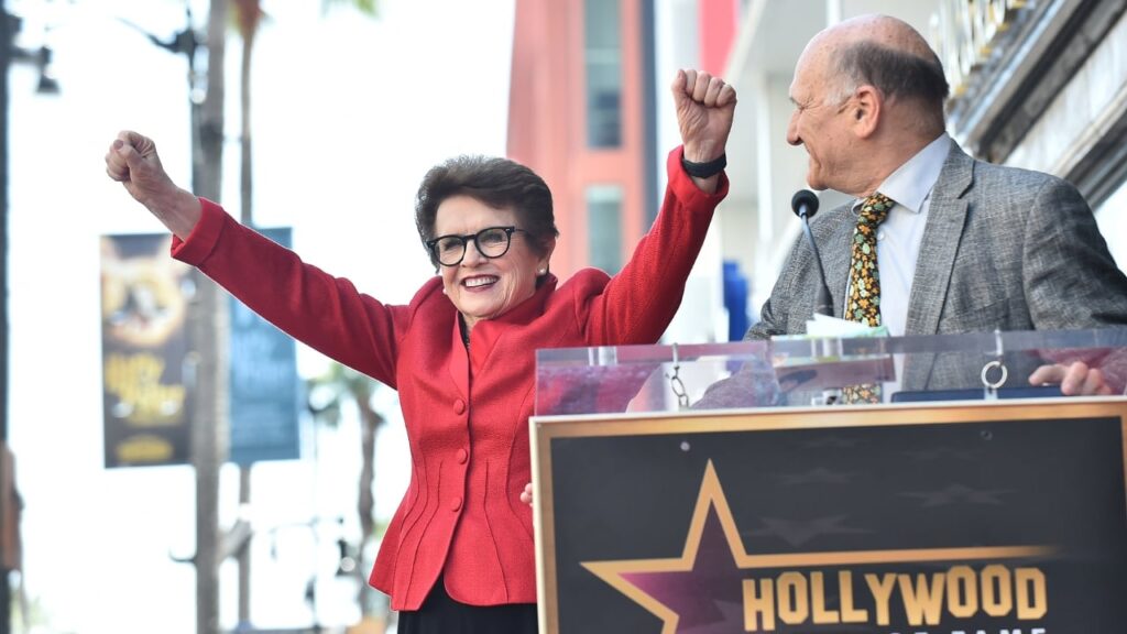 Біллі Джин Кінг стала першою жінкою із зіркою на алеї слави у Голлівуді у новій категорії