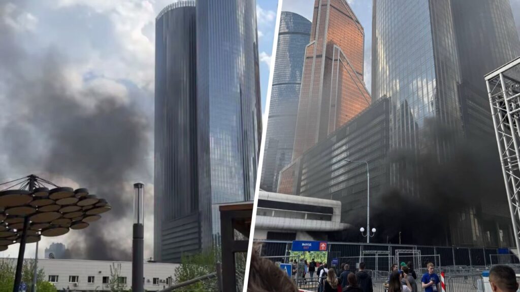 У центрі Москви пролунали три вибухи, після яких спалахнула пожежа