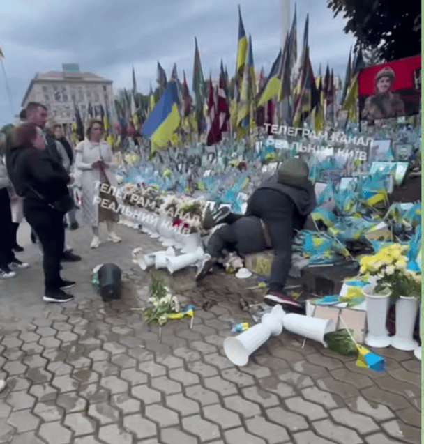 У Києві на Алеї Героїв сталася бійка — поліція затримала винуватицю (відео)