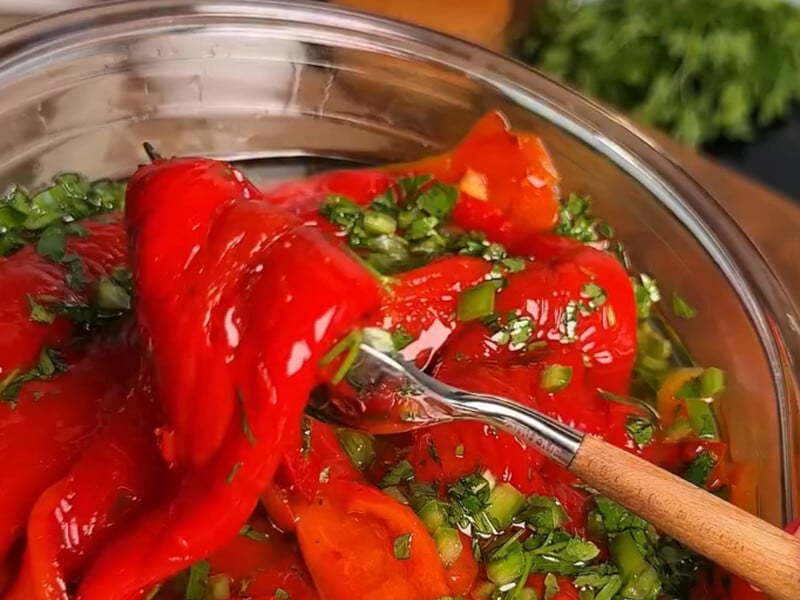 Ніжна й ароматна літня закуска за 30 хвилин. Солодкий маринований перець