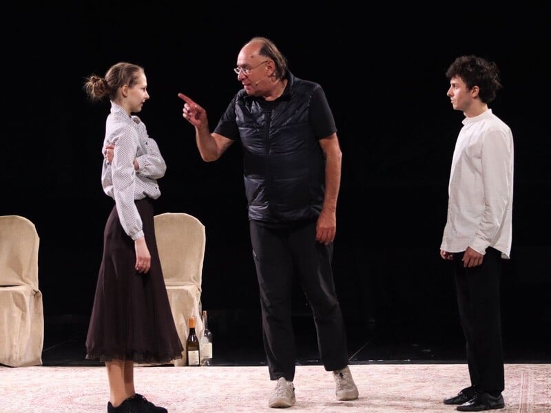 Жолдак провів у Києві майстер-клас для акторів і розпочав репетиції нової вистави. Фото