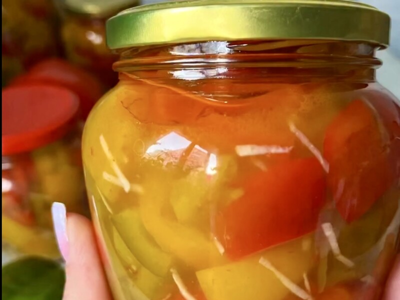 Багаторічний перевірений рецепт від бабусі. Консервований перець "Світлофор"