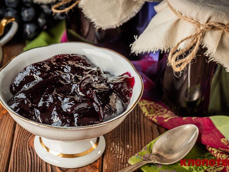 Поки є виноград, приготуйте дуже смачний джем на зиму. Легкий рецепт