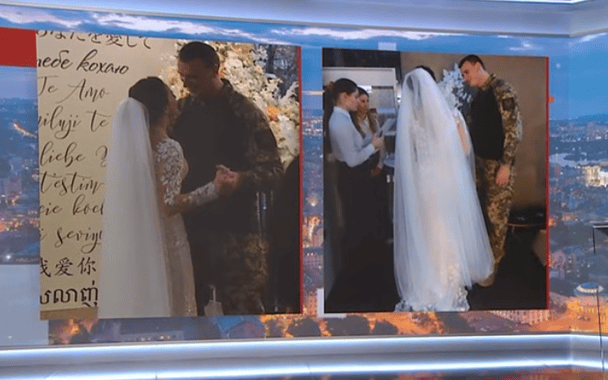 Побачила в телемарафоні і написала: в Києві зіграли весілля українка та італієць-доброволець