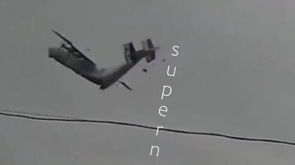 Росія втратила Ан-22: епічне відео падіння військового літака