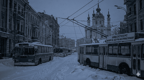 На лівому березі Києва змінили рух транспорту через відсутність світла: список маршрутів