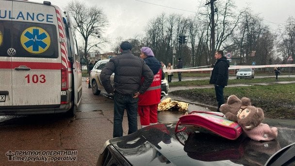 Смертельна ДТП з поліцейським авто у Прилуках: момент потрапив на відео