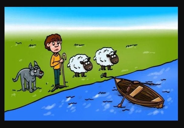 Стародавня логічна задача про пастуха та переправу через річку: спробуйте вирішити