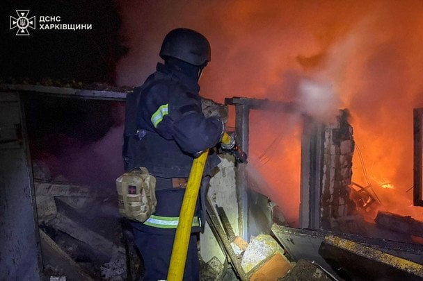 Новорічна ніч під обстрілами: російські дрони вдарили по Харківщині (фото)