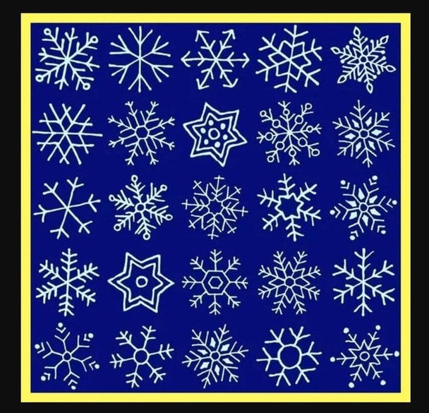 Оптична головоломка: спробуйте знайти дві однакові сніжинки