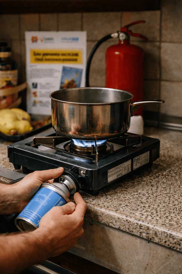 Як безпечно готувати їжу вдома, коли немає електрики: поради