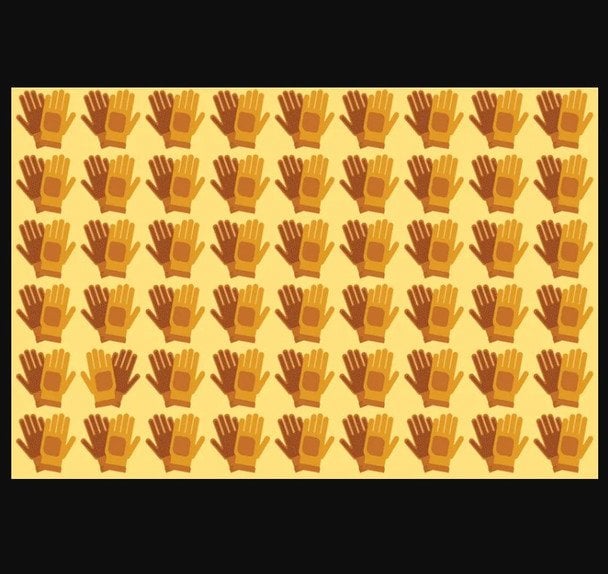 Тест-випробування для зору: спробуйте знайти особливу пару рукавичок за 20 секунд