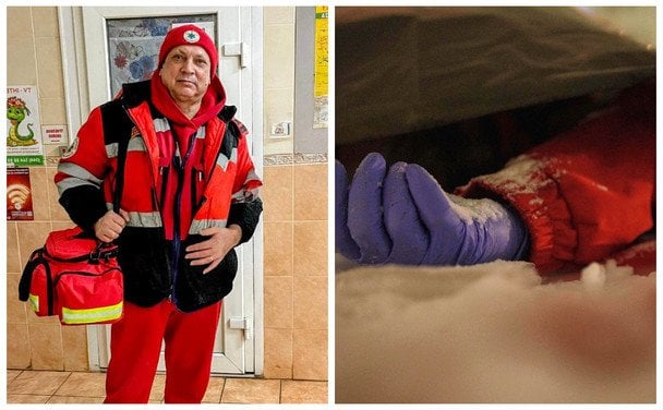 Звуки сирен та земля з Херсонщини: у Києві попрощались із медиком, якого вбила Росія