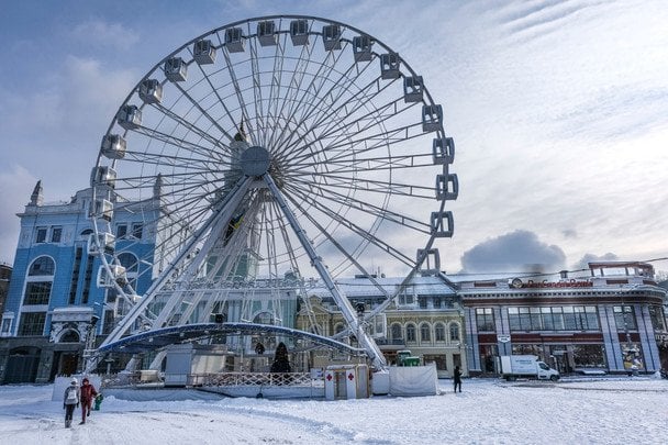 Київське Колесо огляду на Подолі тимчасово зупинили - яка причина