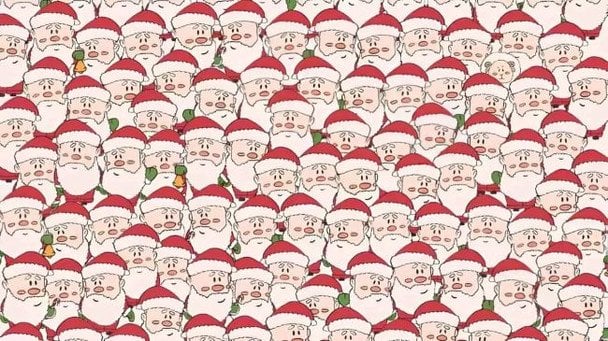 Лише 1% людей може знайти це за 5 секунд: святкова оптична ілюзія, що "ламає" мозок