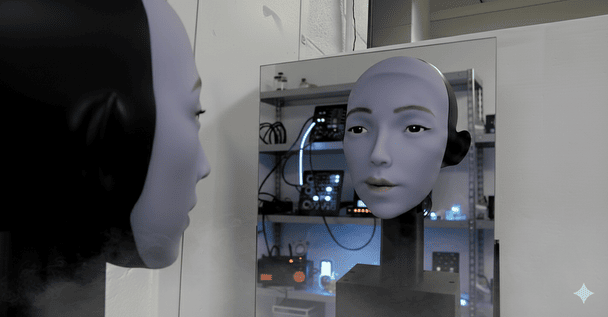 Роботу з ШІ включили YouTube і дали дзеркало: що з цього вийшло