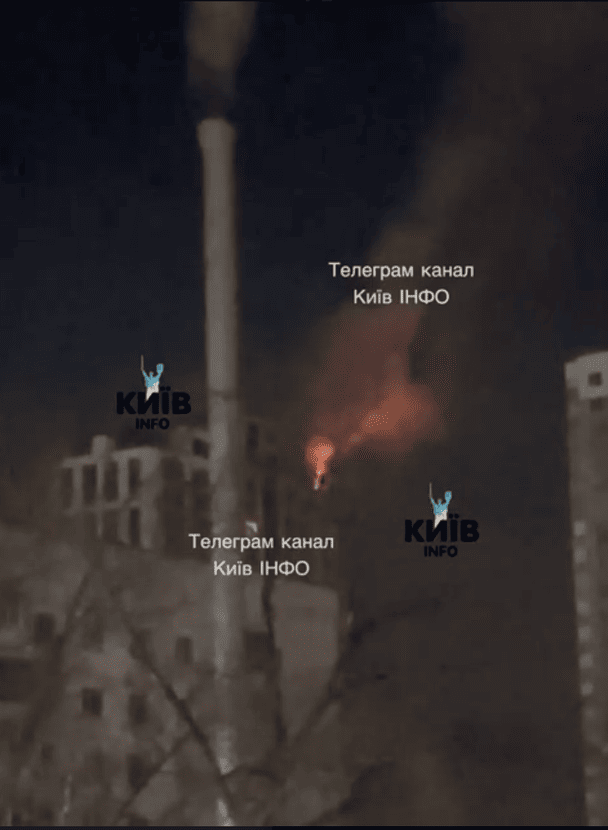 У Києві дрон влучив у багатоповерхівку — очевидці