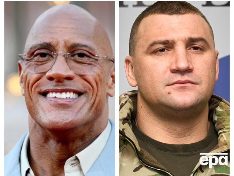 "Ти народився для цього". Двейн Джонсон звернувся до українського командира з позивним Скала. Відео