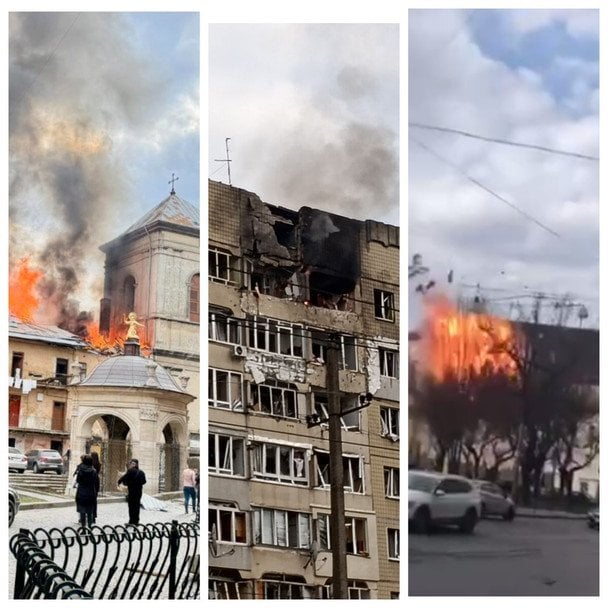 РФ атакує Україну: 5 обласних центрів заходу і центру — під ударом (фото, відео)