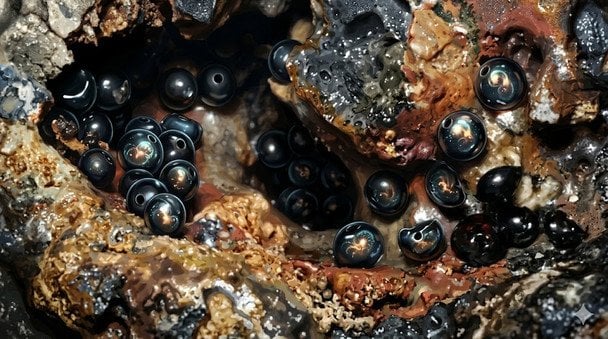 Загадкові чорні яйця на дні океану: вчені виявили нову форму життя