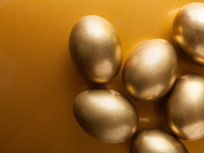 Використовуйте фарбу саме так – у вас вийдуть золотисті крашанки. Лайфхак