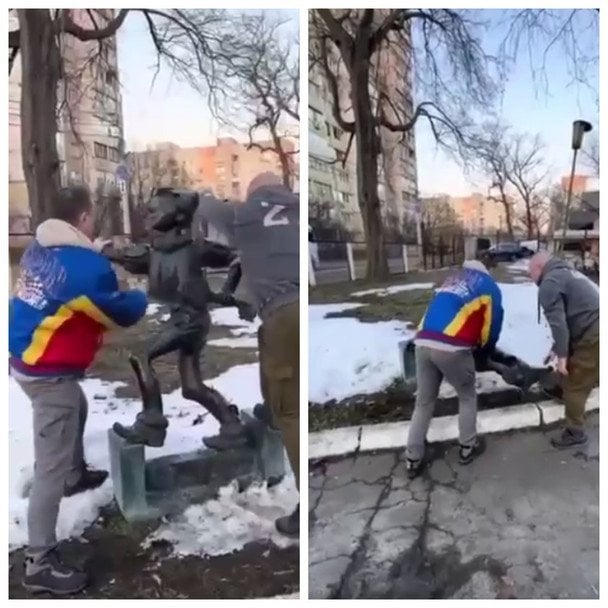 У Києві в Академмістечку "декомунізували" Буратіно: яка реакція поліції