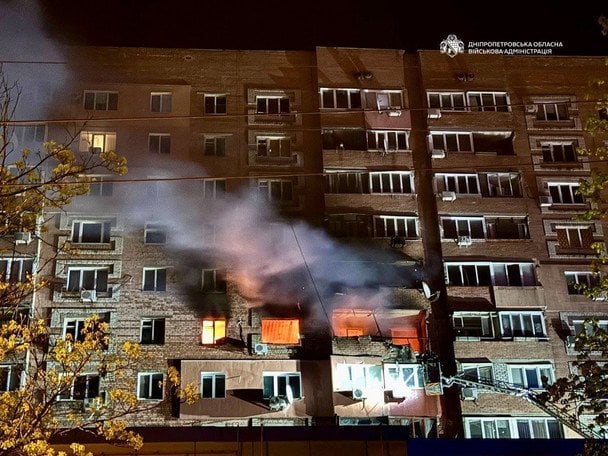 У Дніпрі внаслідок атаки дронів постраждали семеро людей