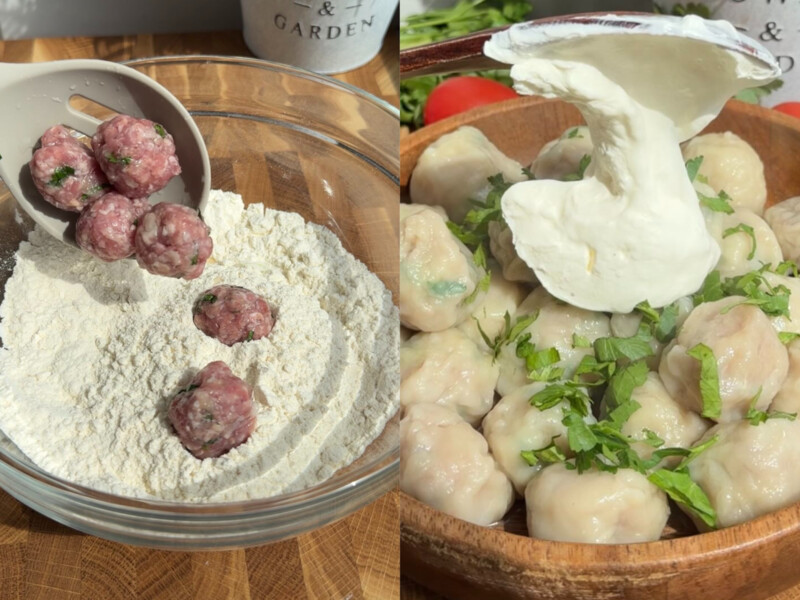 Прикольний рецепт пельменів за 20 хвилин, які не потрібно ліпити. Просто обваляйте м'ясо в борошні