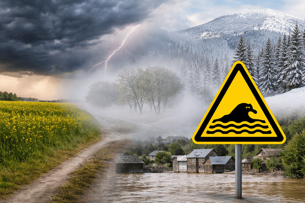 Повернення снігу та подвійний удар негоди: синоптики попередили, де сьогодні буде найхолодніше