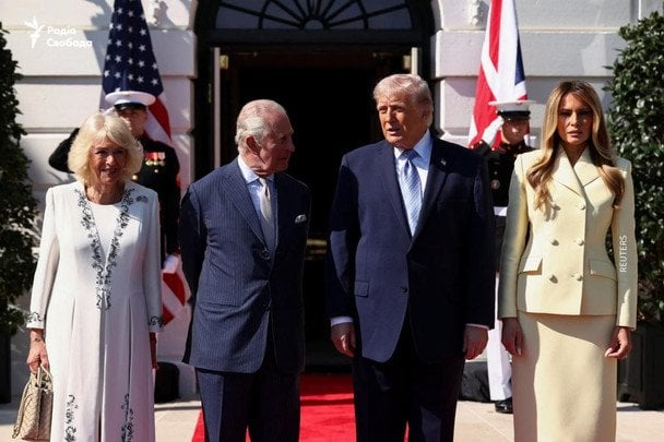 Візит Чарльза III до США: Трамп випробував короля рукостисканням, а монарх готує заяву про Україну