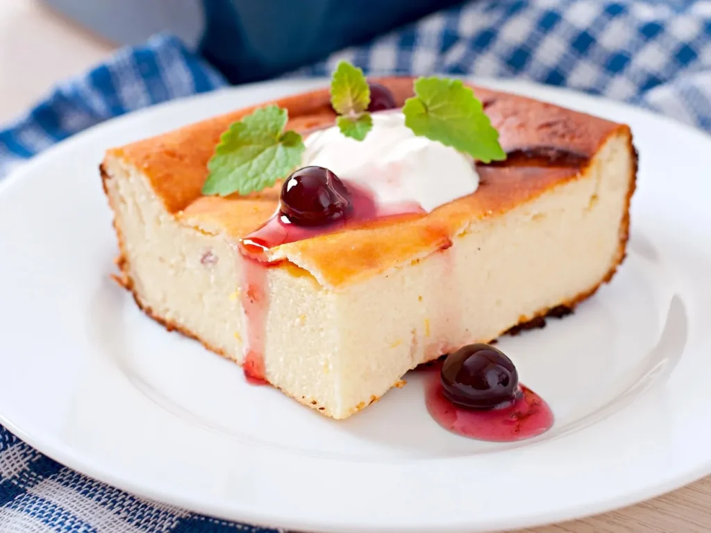 Ніжна сирна запіканка без випікання. Рецепт