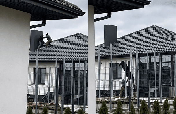 На Волині чоловік у військовій формі скинув з даху чоловіка в цивільному (відео)