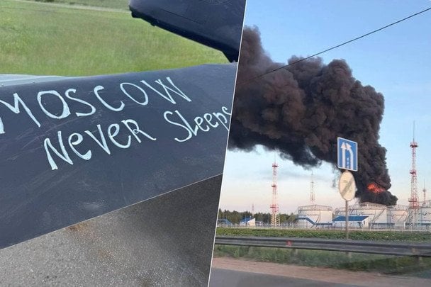Українські дрони вдарили по Москві та області: які об’єкти постраждали