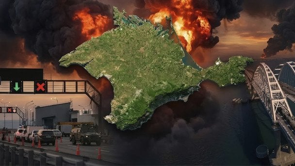 Спорожнілі міста, паніка на Кримському мосту та бензин у чотиридорога: що відбувається в окупованому Криму