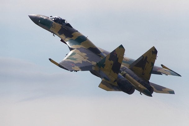 У Третьому армійському корпусі показали уражений російський Су-35 (відео)