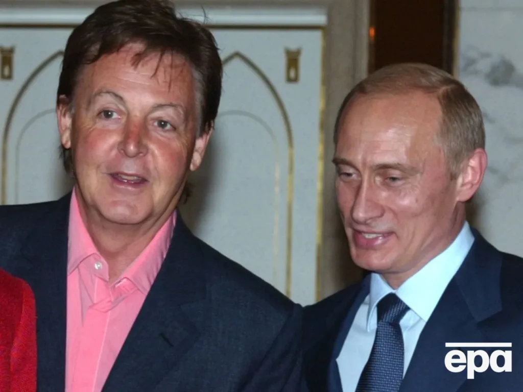 Що відбувалося на закритій зустрічі Путіна з Маккартні в Кремлі. Співак із РФ розповів подробиці Що відбувалося на закритій зустрічі Путіна з Маккартні в Кремлі. Співак із РФ розповів подробиці