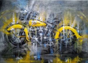 «HARLEY та блиск металу»: у столичному арт-кафе «Золоті ворота» представили нову виставку Ellen ORRO
